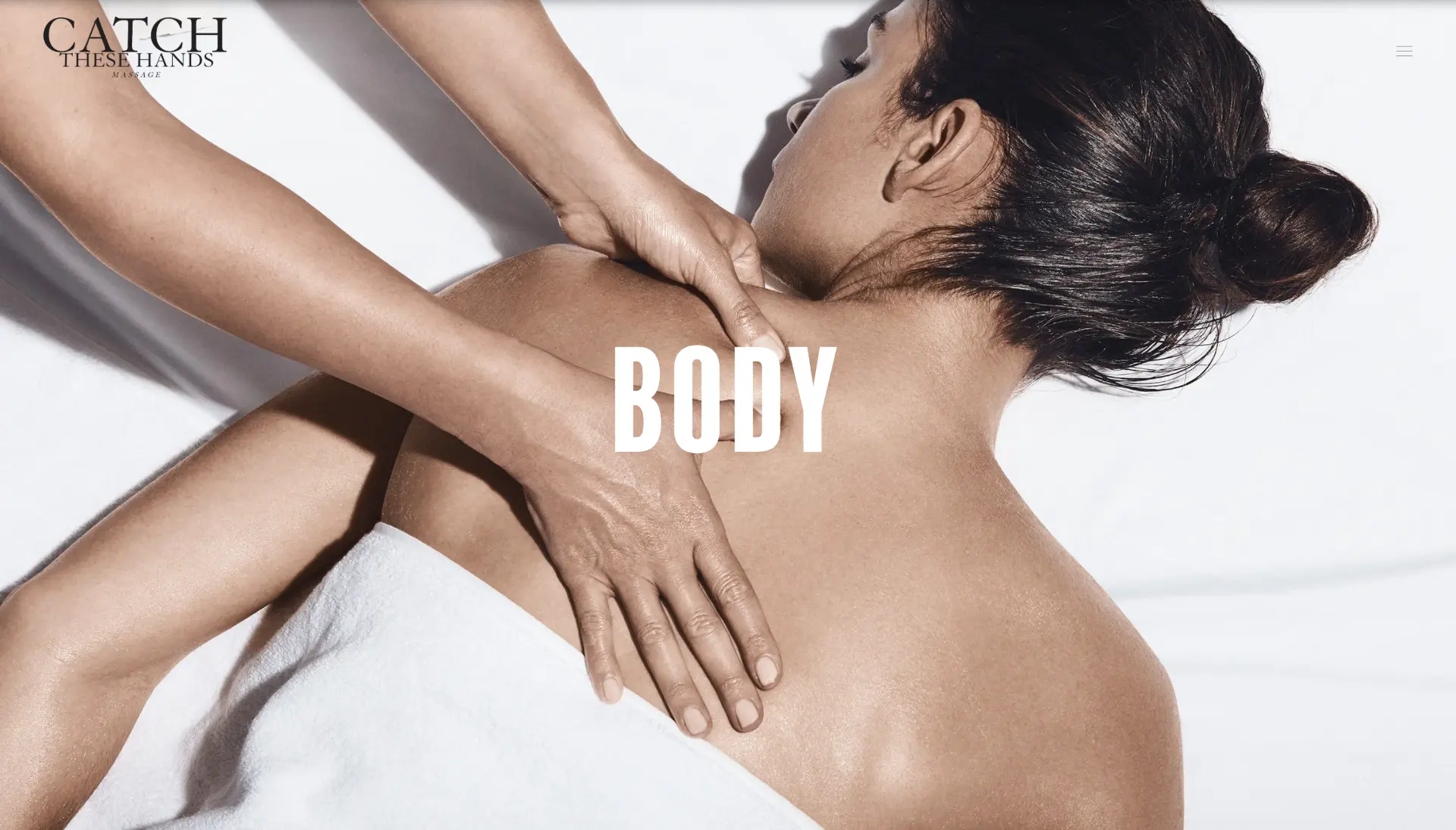 Catch These Hands Massage — Brand · Digital project by Katty Strite